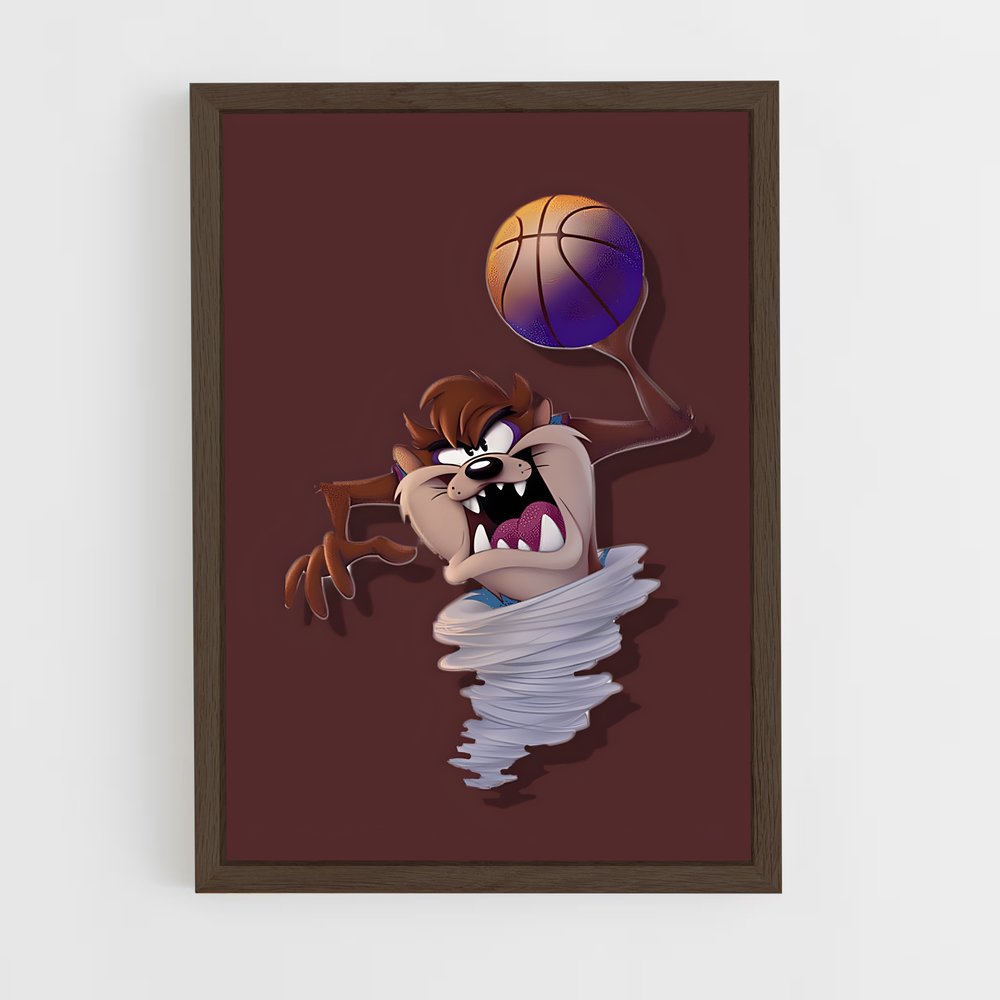 Poster Slam Dunk Tasmanien – affiche Basketball (vue 5)